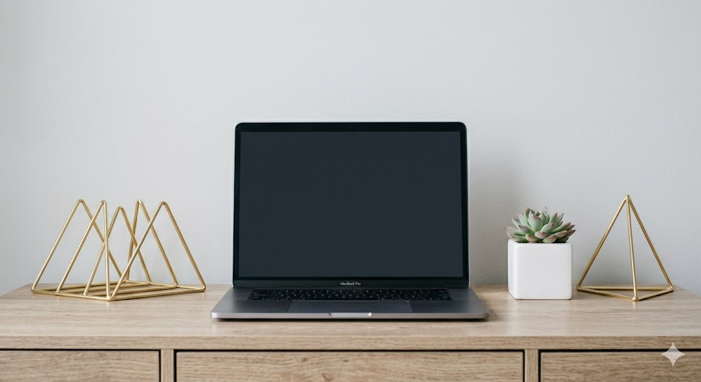 Modern minimal desk